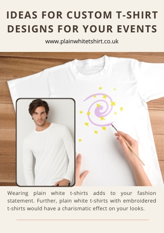 Ideas for Custom T-shirt Designs for Your Events