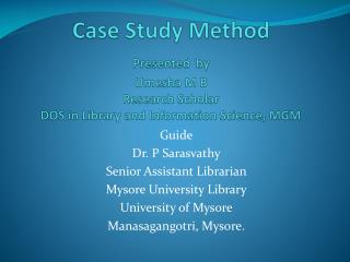 Dissertation Case Study Method