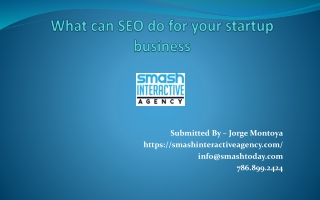 What can SEO do for your startup business