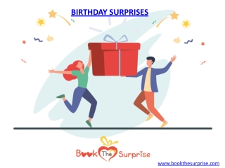 Birthday Surprises | Birthday Surprise Planners | BooktheSurprise