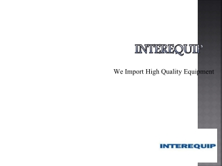 Interequip equipment supplier