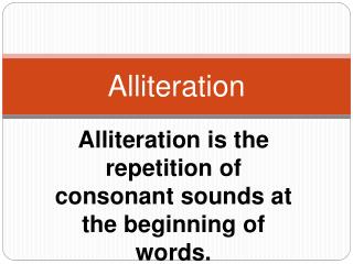 alliteration creature poem ppt powerpoint presentation slideserve