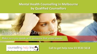 Mental Health Counselling in Melbourne by Qualified Counsellors