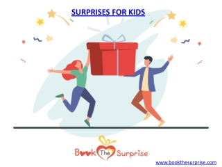 Book The Surprise - Surprises for Kids