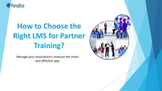 How to Choose the Right LMS for Partner Training