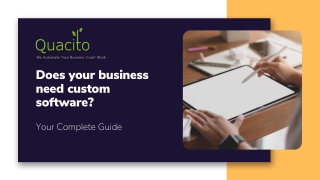 Does your business need custom software