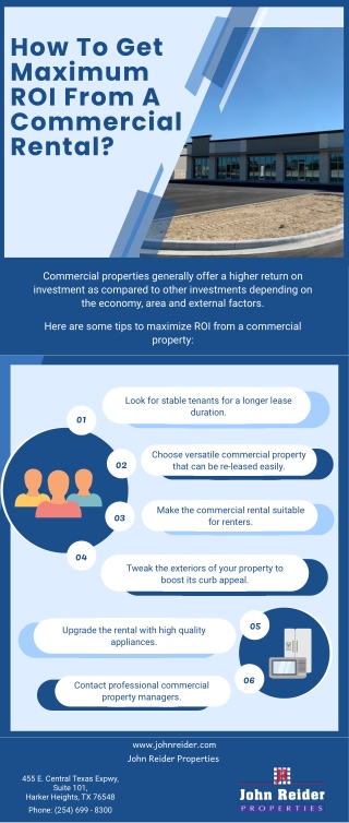 How To Get Maximum ROI From A Commercial Rental