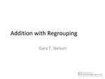 Addition with regrouping