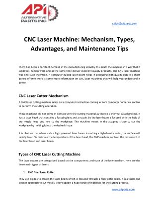 CNC Laser Machine_ Mechanism, Types, Advantages, and Maintenance Tips