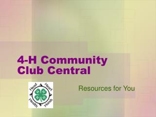 4-H Community Club Central