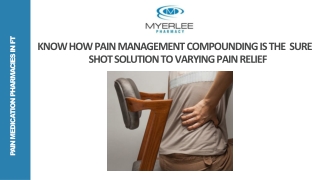 How Pain Management Compounding Is Shot Solution to Varying Pain Relief?