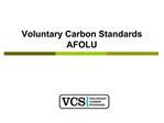 Voluntary Carbon Standards AFOLU