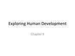Exploring Human Development