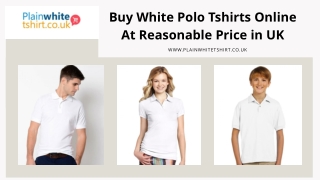 Buy White Polo Tshirts Online At Reasonable Price in UK