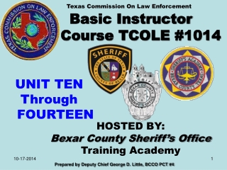 Basic Instructor Course TCOLE #1014