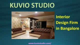 Interior Design Firm in Bangalore- Kuvio Studio