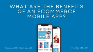 What are the benefits of an eCommerce mobile app