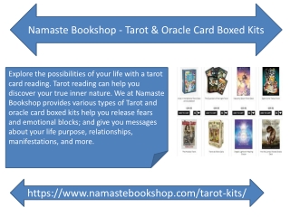 Namaste Bookshop - Tarot & Oracle Card Boxed Kits
