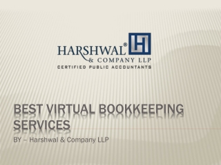 Best Virtual Bookkeeping Services – Harshwal & Company LLP