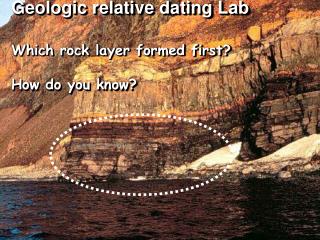 Relative Dating – Lab 	Which geologic event occurred first??
