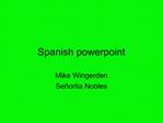 Spanish powerpoint