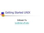 Getting Started UNIX