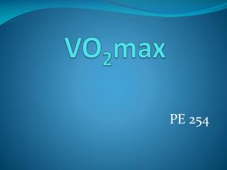 VO 2 max