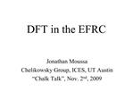 DFT in the EFRC