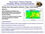 Focus Area I: Scales of Density Variability, Winds, and Drag Prediction