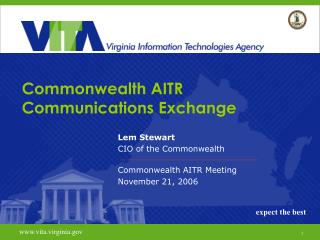 Commonwealth AITR Communications Exchange