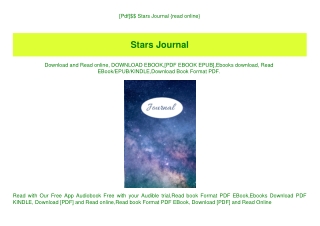 [Pdf]$$ Stars Journal {read online}