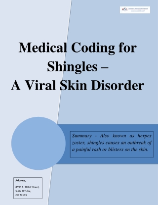 Medical Coding for Shingles – A Viral Skin Disorder