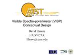 Visible Spectro-polarimeter ViSP Conceptual Design