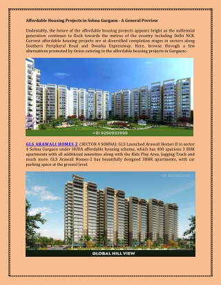 Ready to Move 1 & 2 Affordable Flats in Sohna Gurgaon