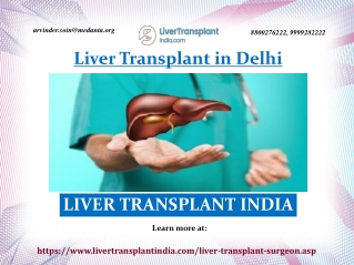 Best Liver Transplant in Delhi NCR