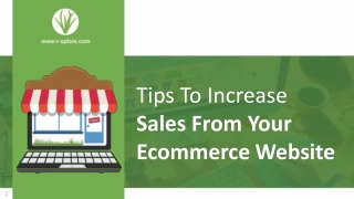 Tips To Increase Sales From Your eCommerce Website