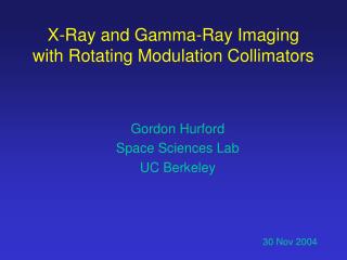 X-Ray and Gamma-Ray Imaging with Rotating Modulation Collimators