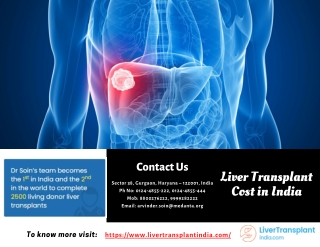 Cost of Liver Transplant in India
