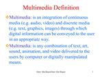 Multimedia Definition