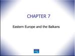 Eastern Europe and the Balkans