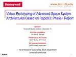 Virtual Prototyping of Advanced Space System Architectures Based on RapidIO: Phase I Report