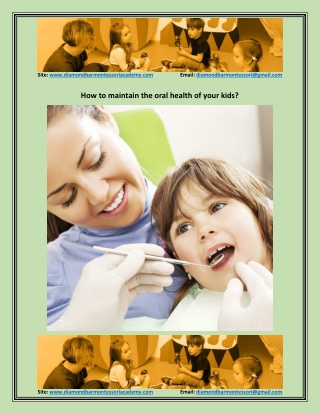 How to maintain the oral health of your kids