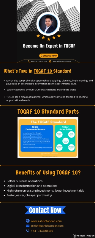What's New in TOGAF 10 Standard | Ashish Tandon