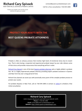PROTECT YOUR ASSETS WITH THE BEST QUEENS PROBATE ATTORNEYS