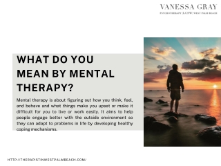 Mental Health Therapist West Palm Beach - Therapist in West Palm Beach
