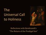The Universal Call to Holiness