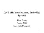 CprE 288: Introduction to Embedded Systems