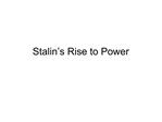 Stalin s Rise to Power
