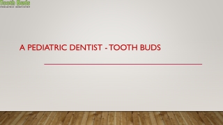 A Pediatric Dentist - Tooth Buds