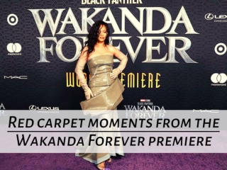 Red carpet moments from the Wakanda Forever premiere